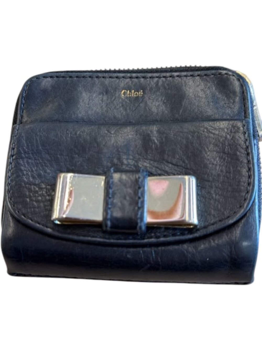 584151CR C1 Chloe Wallet Black Leather